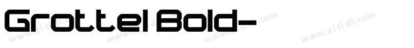 Grottel Bold字体转换
